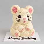 Custom 3D Animal-Shaped Buttercream Cake