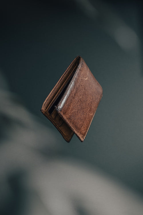 Personalized Full-Grain Leather Bi-Fold Wallet